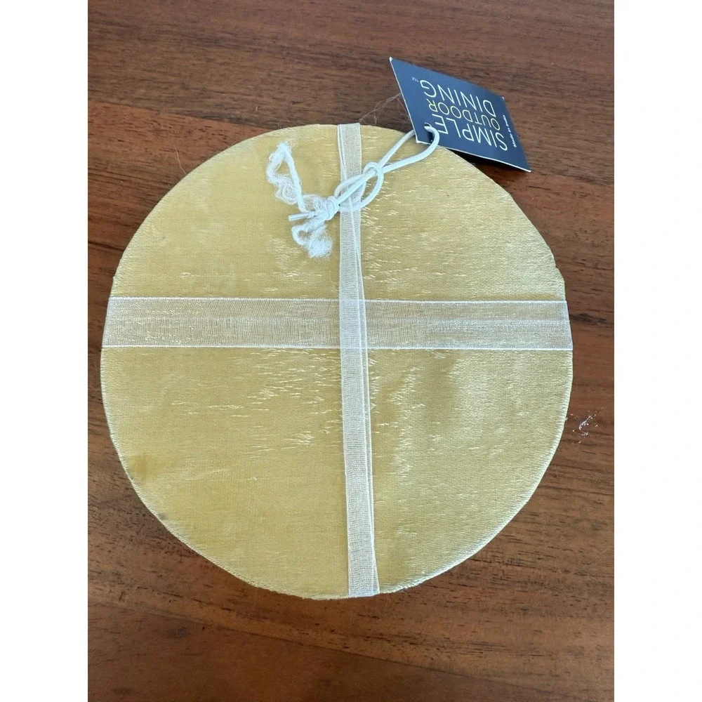 New Beaded Bee Coasters Set of 4 Decor Dining